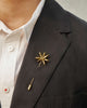 Star Anise Lapel Pin - Gold