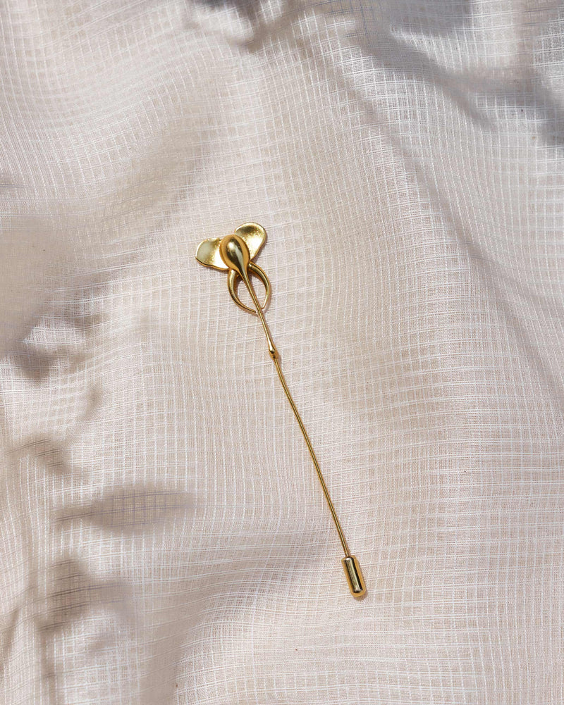 Elephant Lapel Pin - Gold