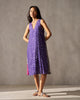 Flow Gusset Dress - Purple