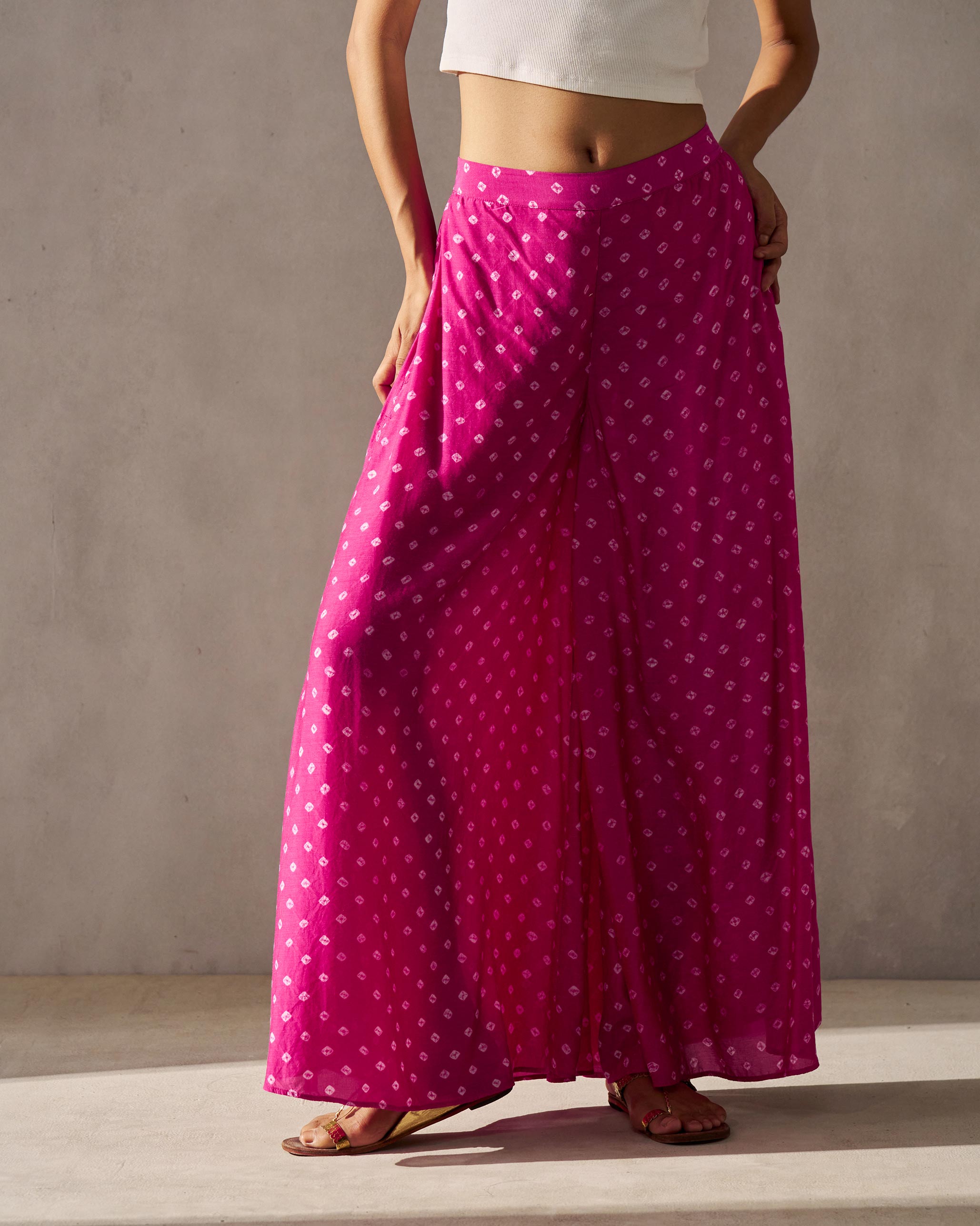 Drawstring Pants - Fuchsia