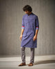 Rey Kurta - Navy Print