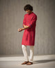 Voyage Kurta - Red Stripes