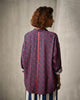 Oversized Shirt - Navy & Red Print