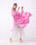 Pintuck Kurta - Fuchsia & White Stripes