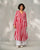 Pintuck Kurta - Red & White Stripes