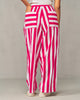 Recess Pants - Fuchsia & White Stripes