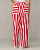 Recess Pants - Red & White Stripes