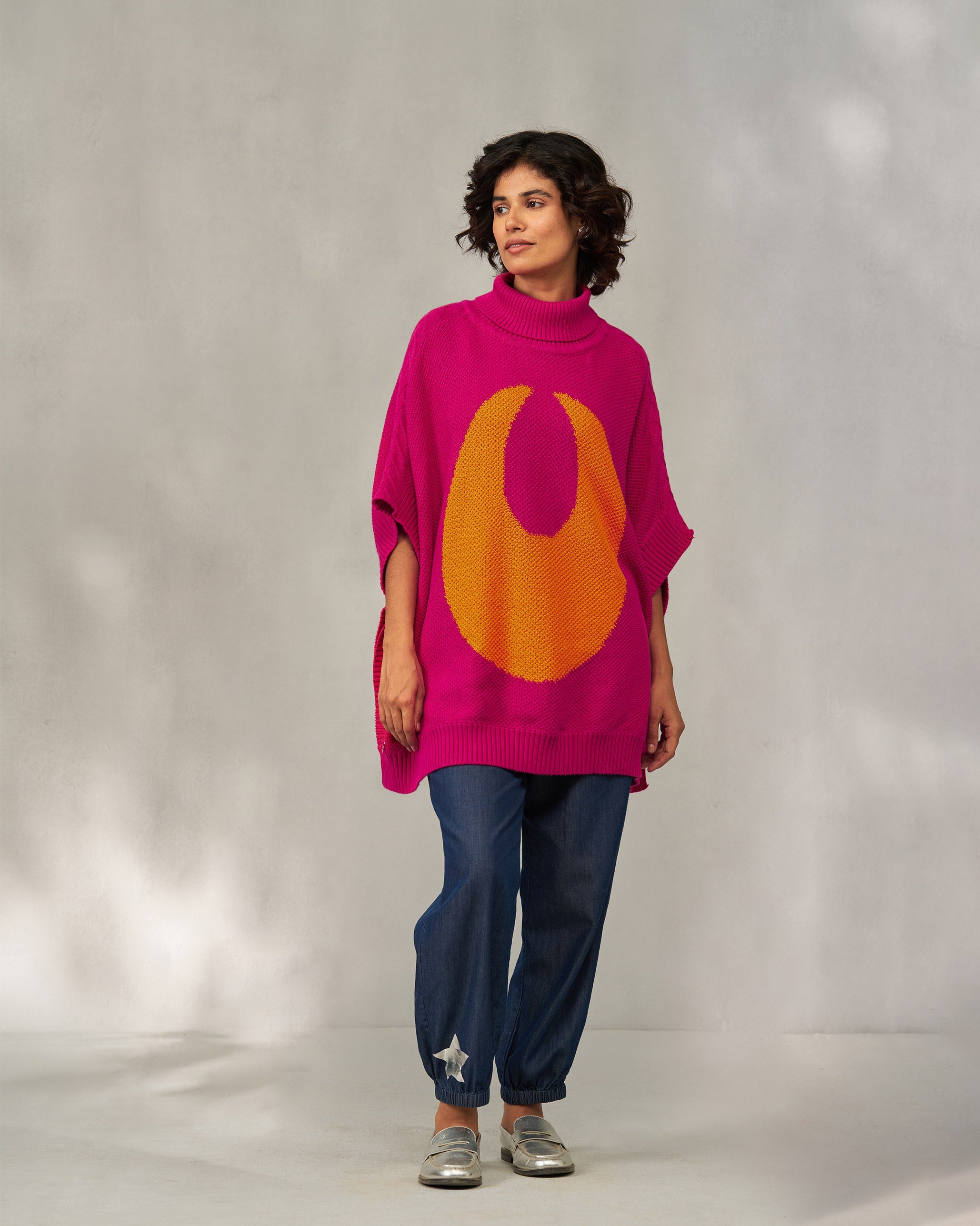 Baggy Sweater - Fuchsia