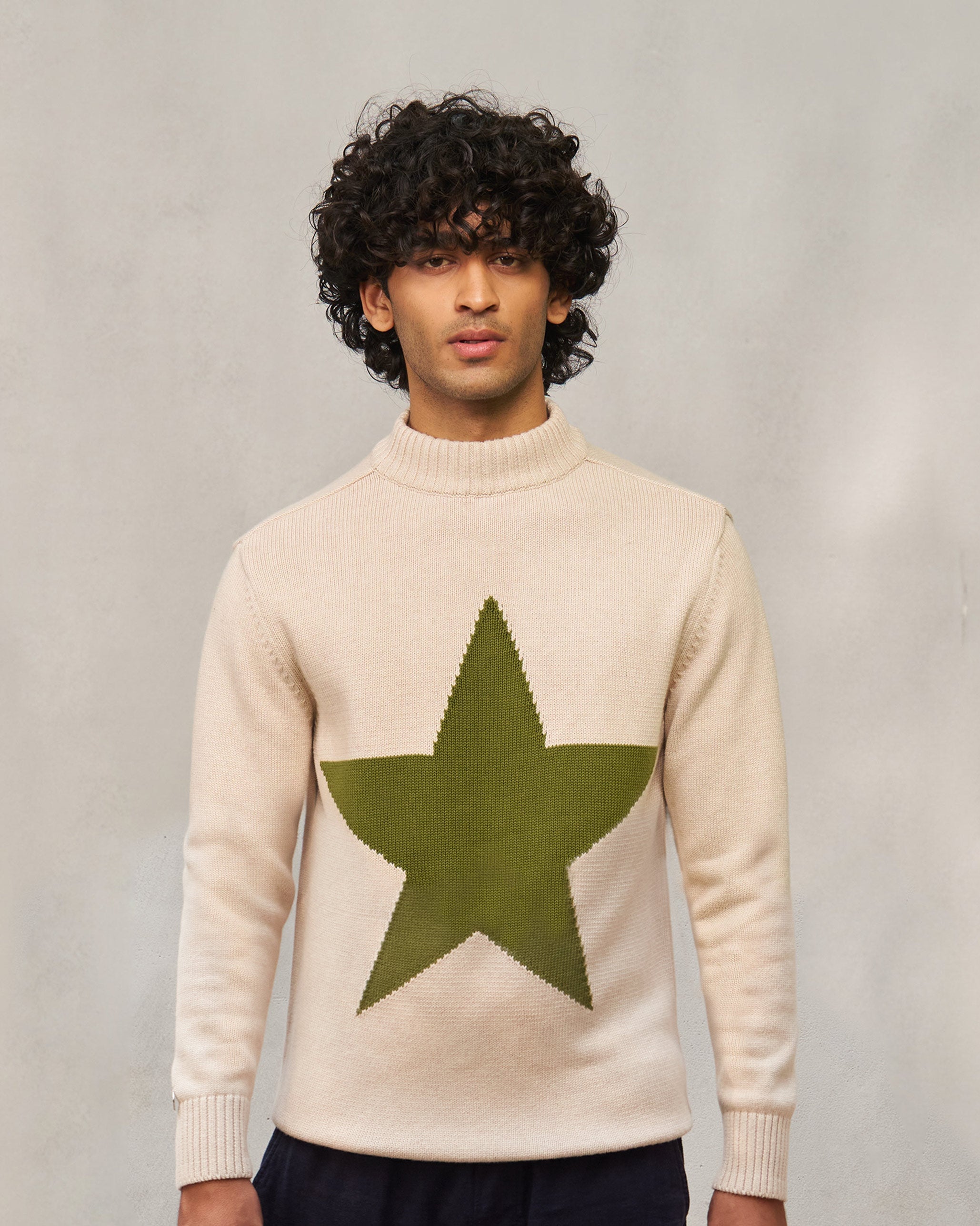 Star Sweater - Oatmeal