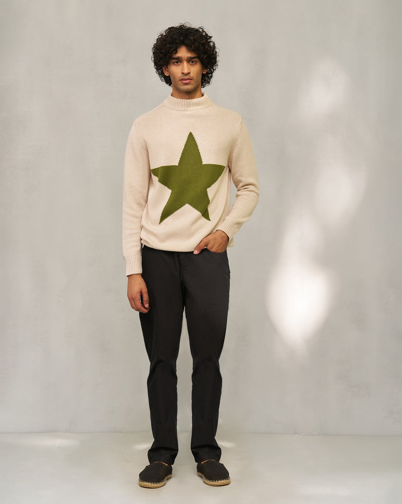 Star Sweater - Oatmeal