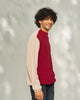 Crew-Neck Sweater - Dark Red