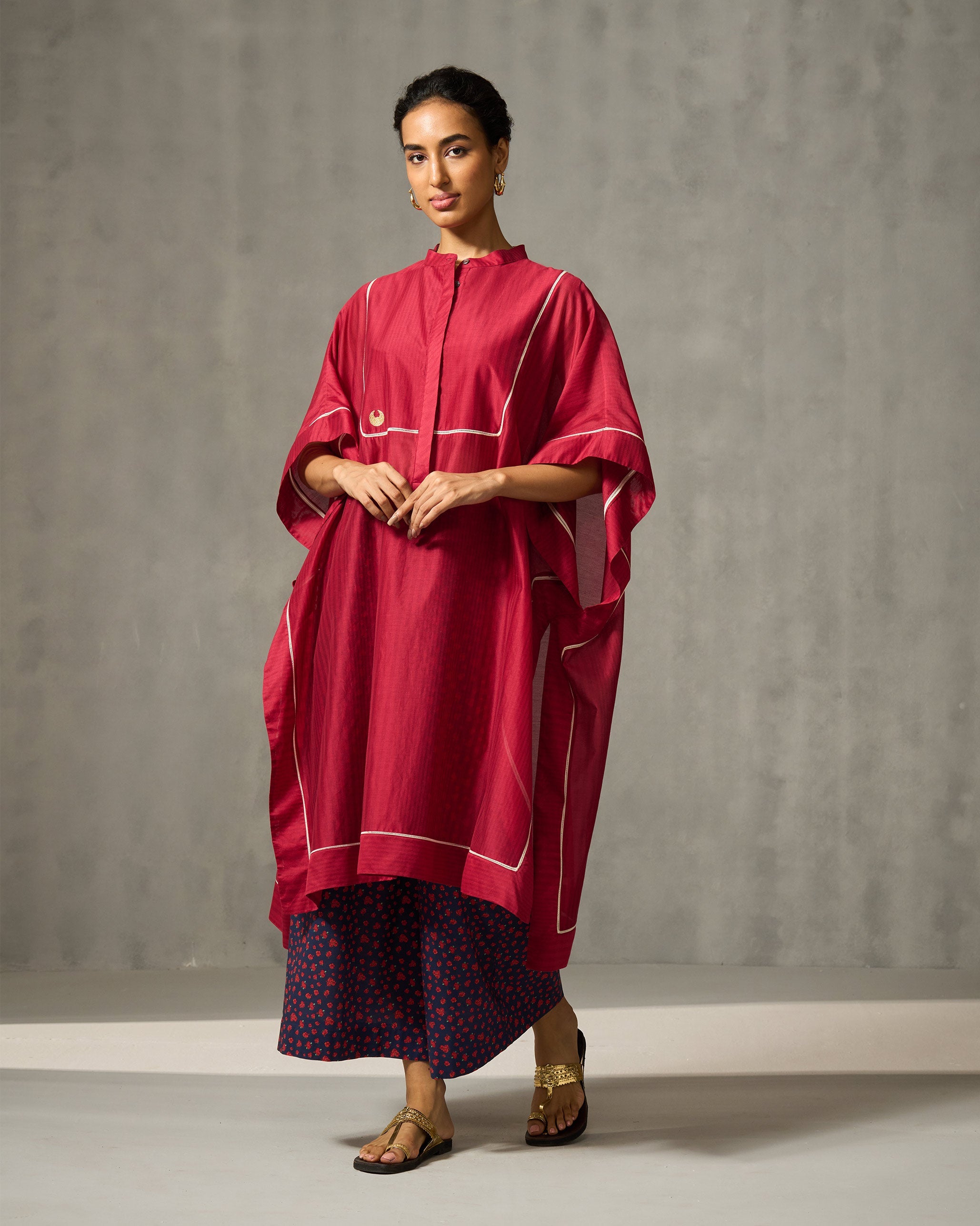 Souk Kurta - Red Stripes