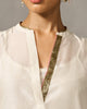 Chaand Pocket Kurta & Slip - Ivory