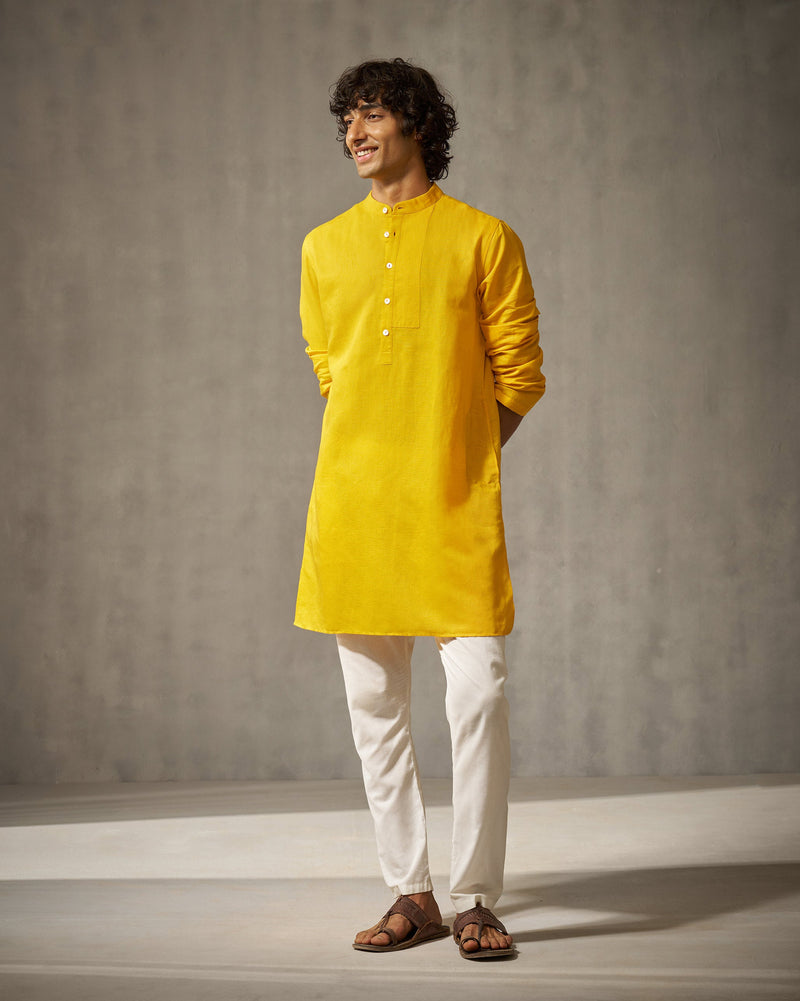 Crescent Kurta - Ochre