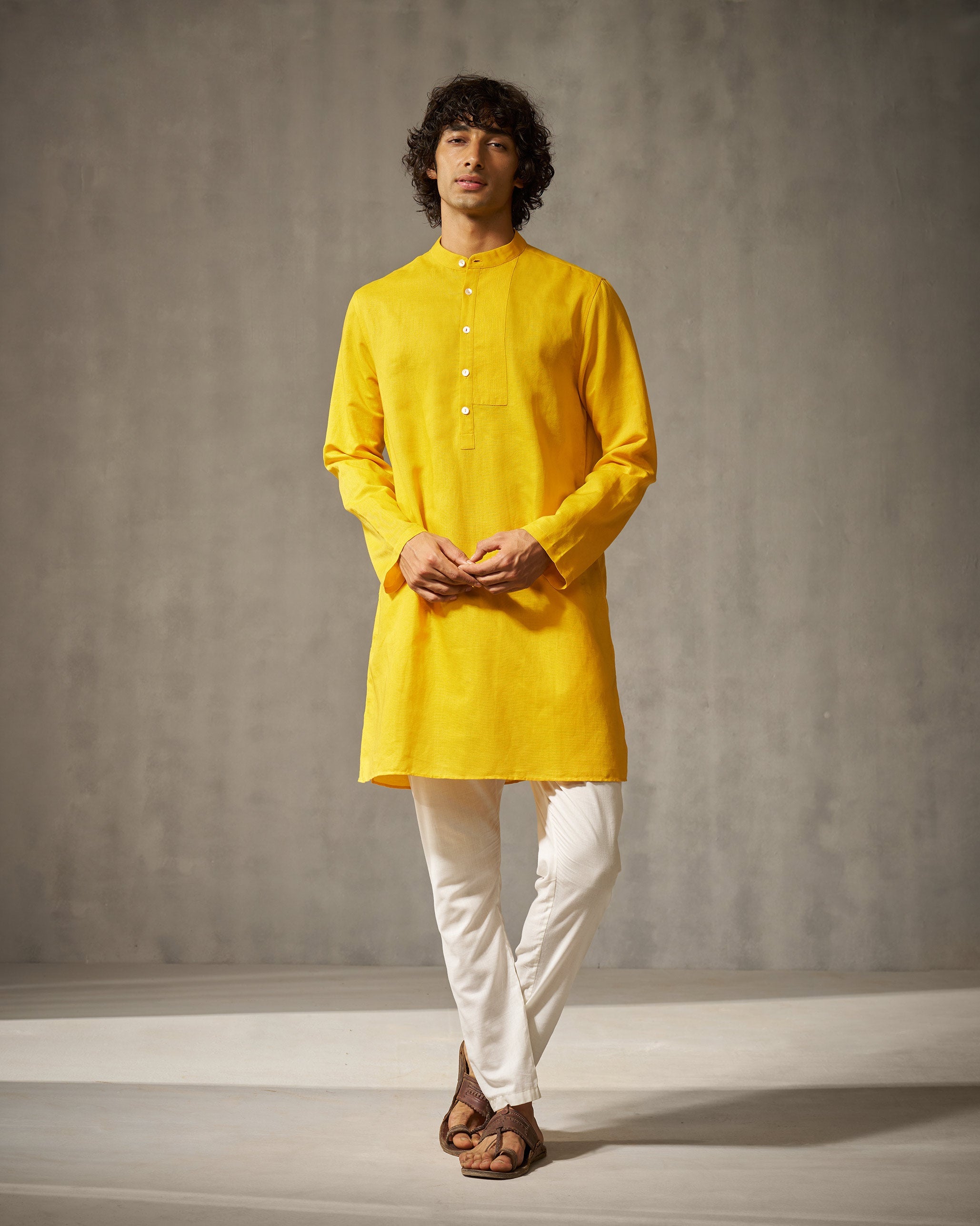 Crescent Kurta - Ochre