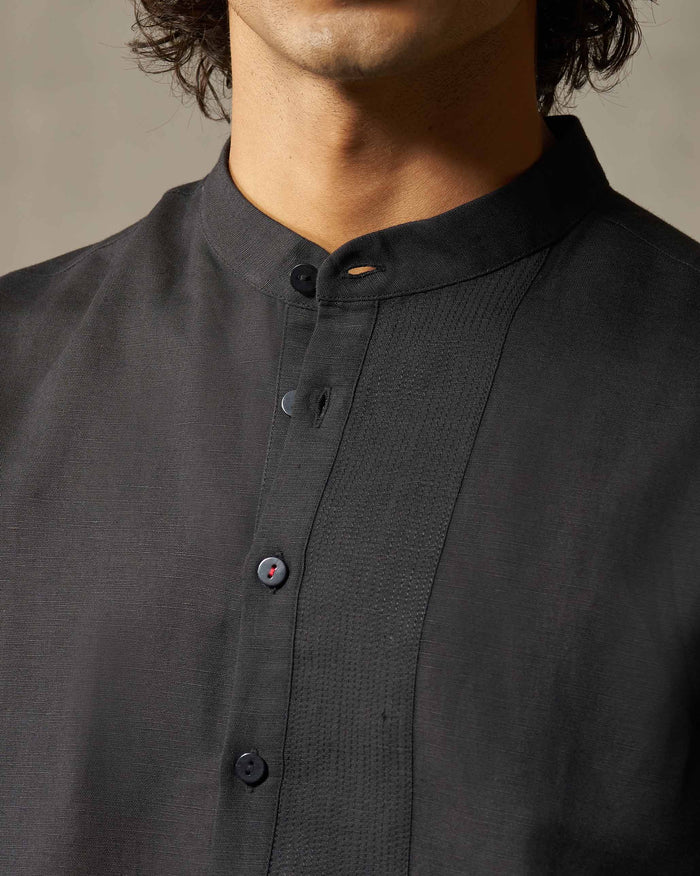 Crescent Kurta - Black