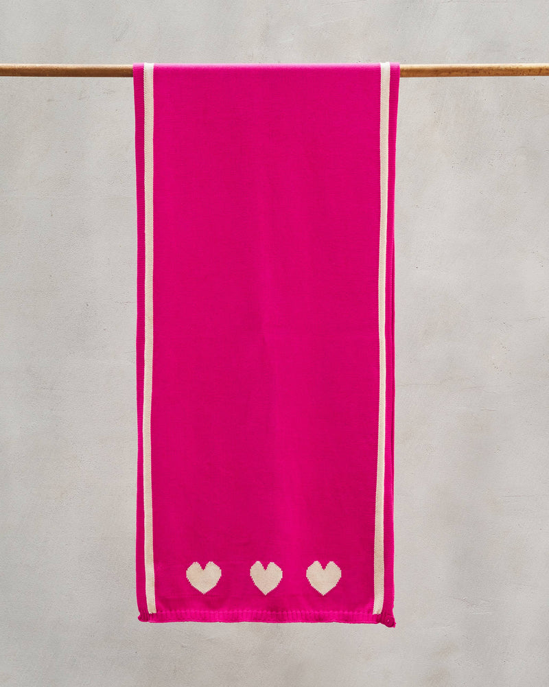 Baby Hearts Scarf - Fuchsia