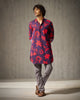 Fort Kurta - Red & Purple Print