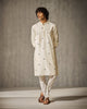 Neckband Kurta - Ivory Embroidery