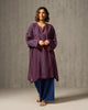 Medina Kurta - Navy & Red Print