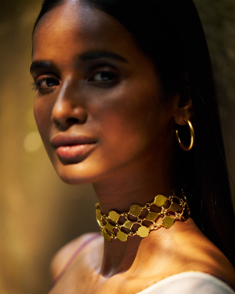 Anaar Choker - Gold