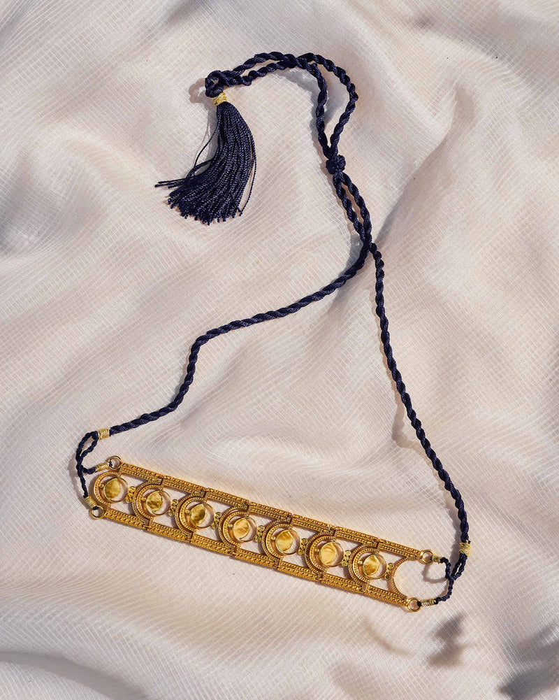 Temple Moon Choker - Gold