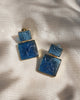 Glass Earrings - Blue