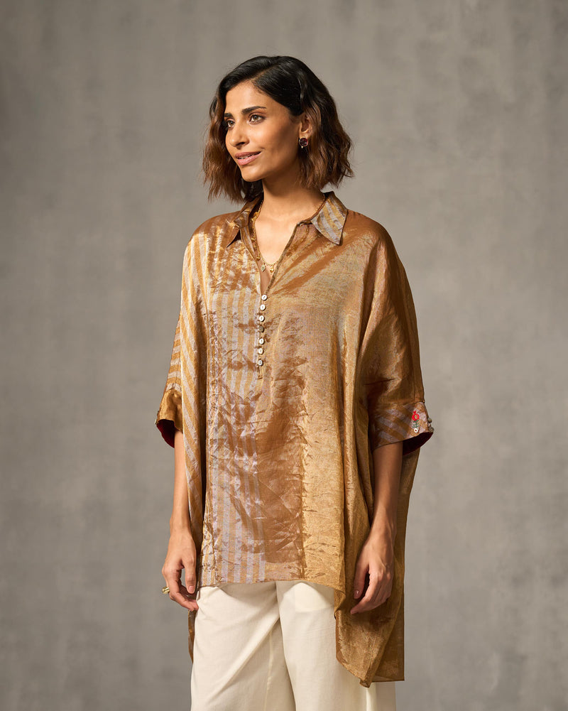 Hala Tunic - Gold & Silver