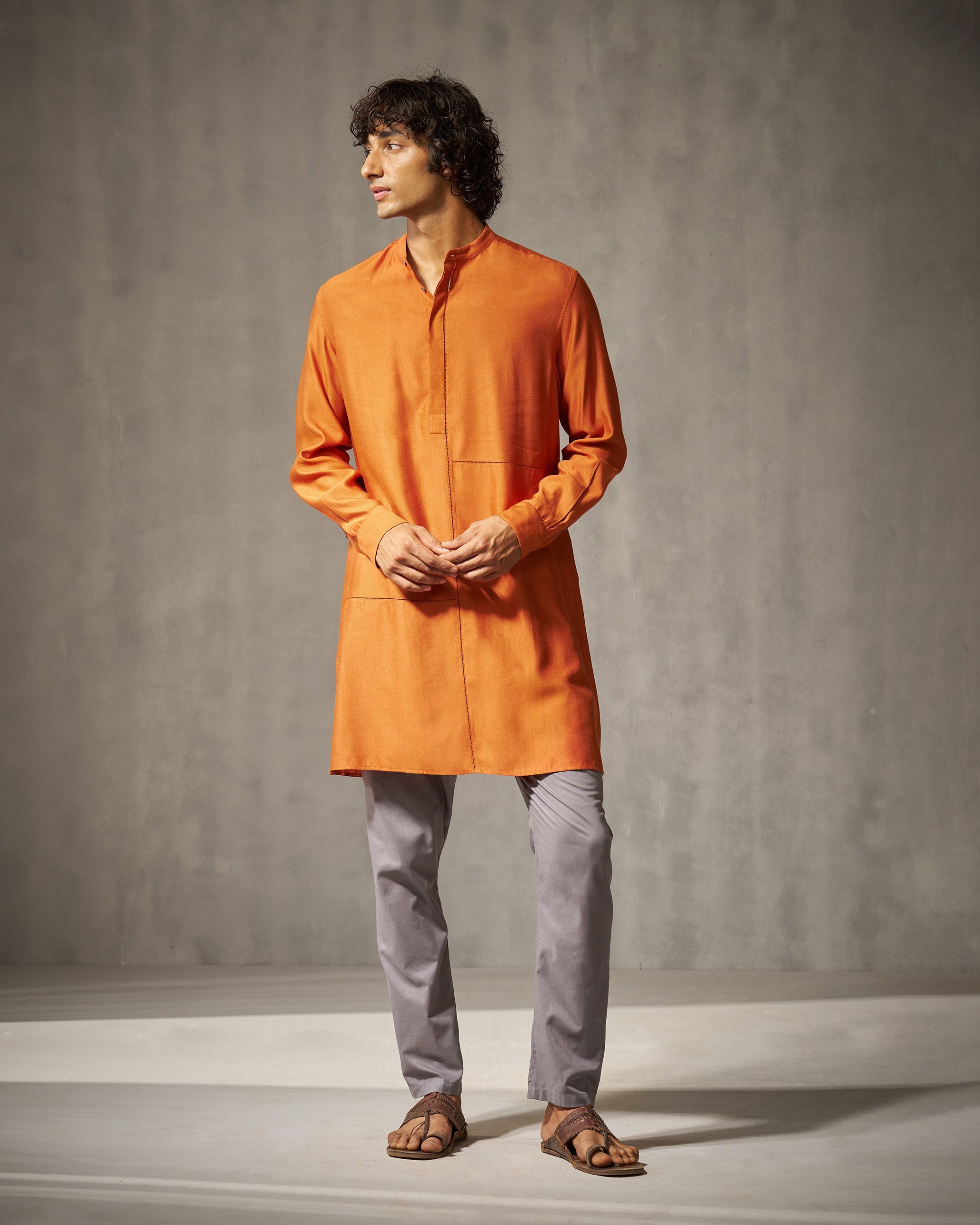 Moonbeam Kurta - Rust