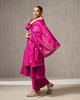 Twilight Dupatta - Pink & Silver Embroidered