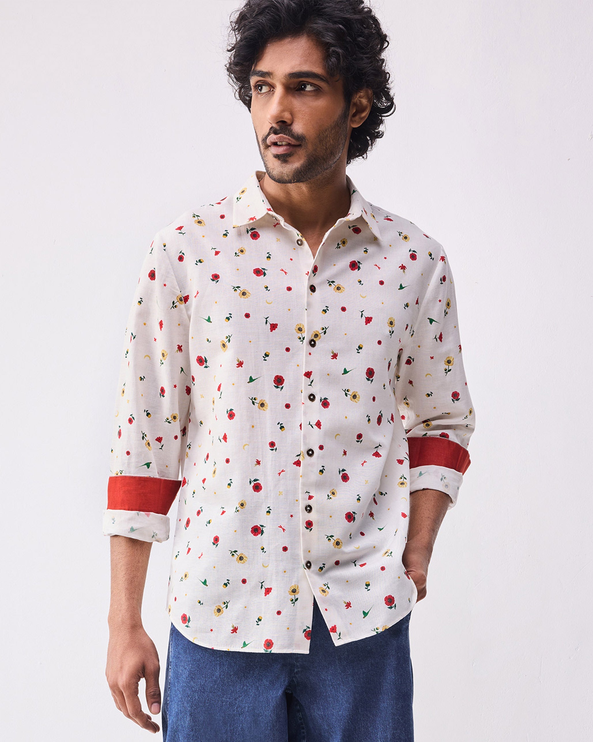 Catamaran Shirt - Ivory Print