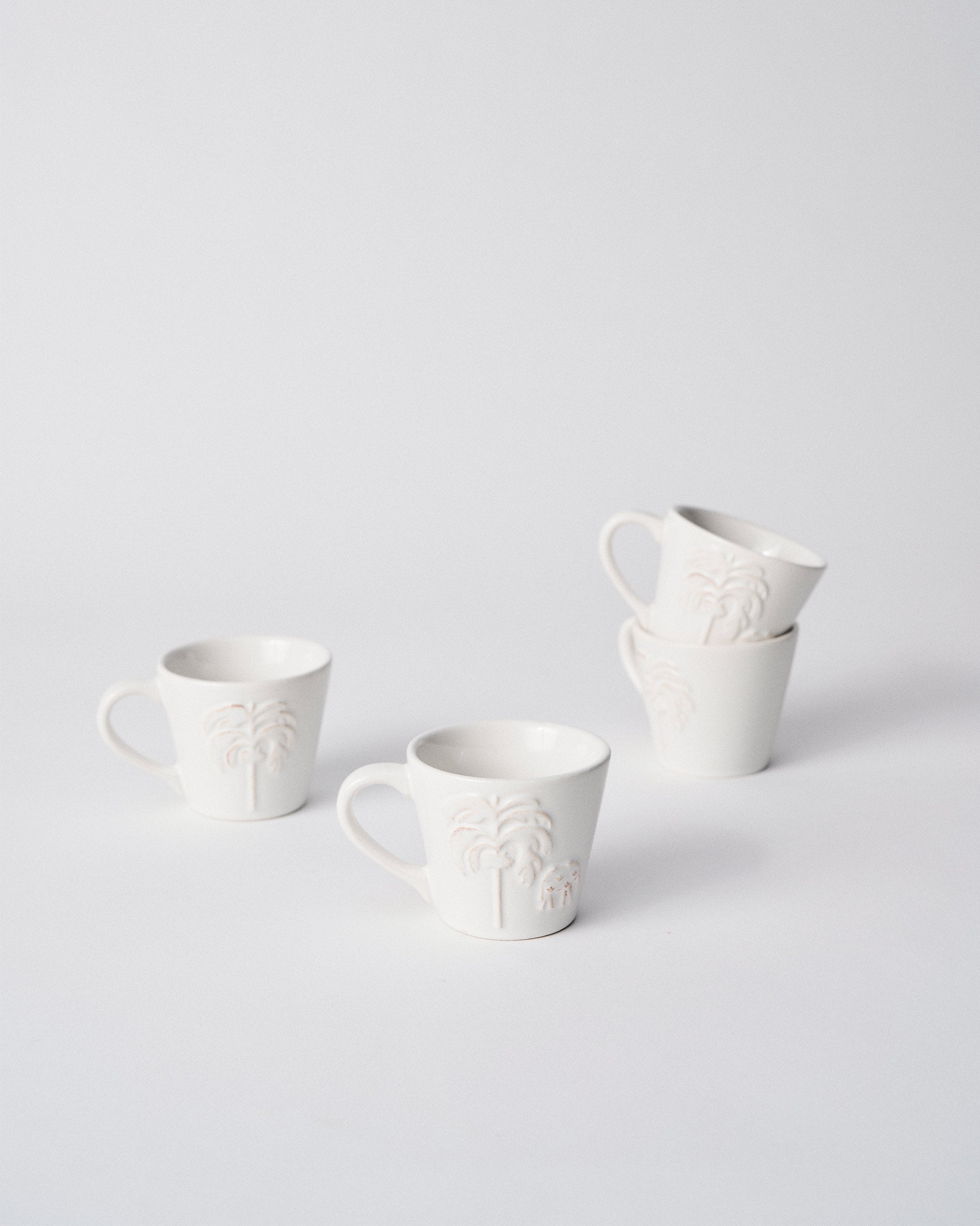 Ele Palm Espresso Mug - Set of 4