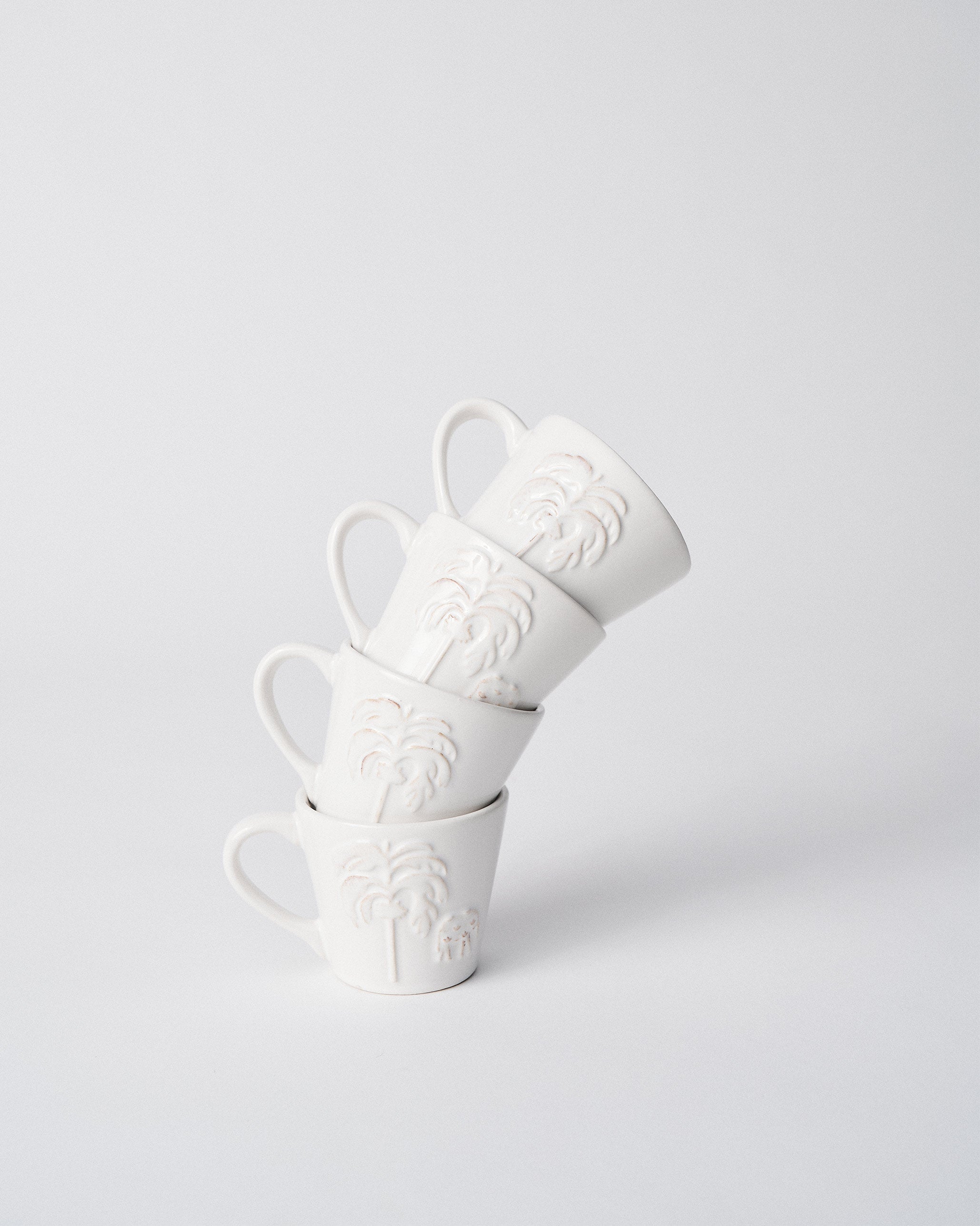 Ele Palm Espresso Mug - Set of 4