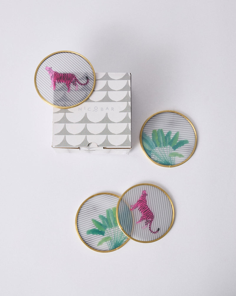 Ceylon Trail Coasters - Set of 4