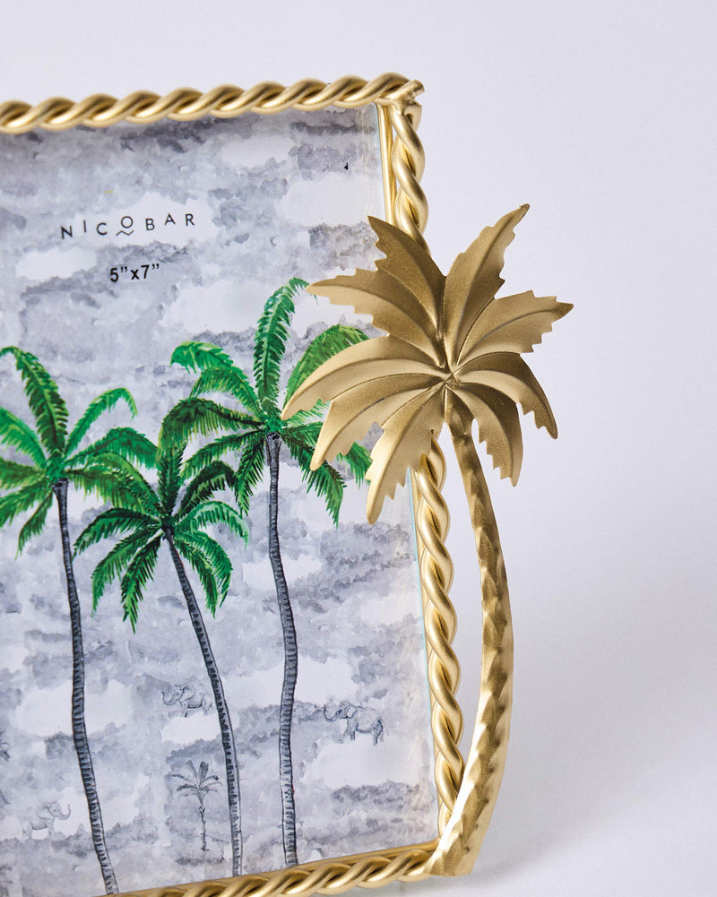 Gilded Palm Photo Frame