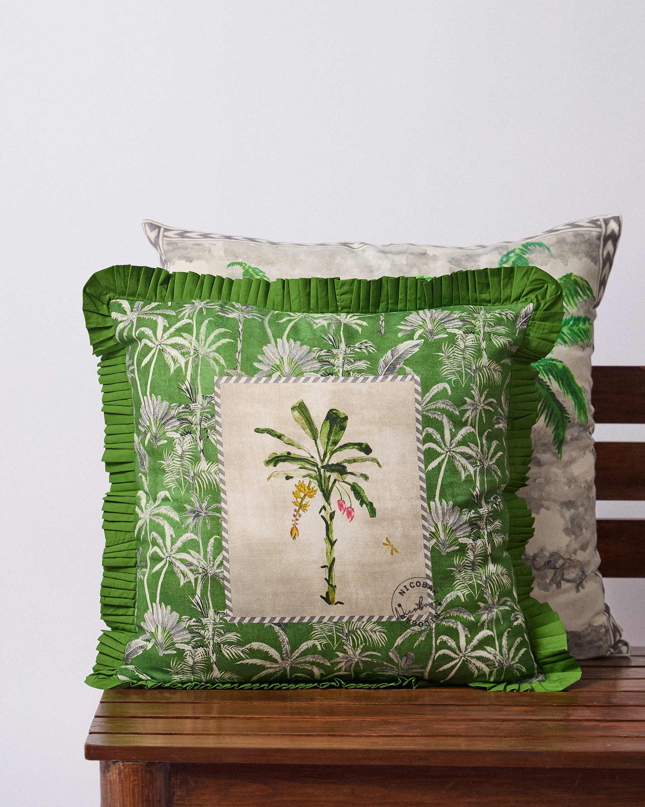 Palm Trail Cushion Cover