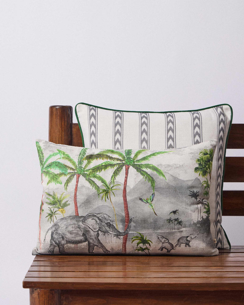 Ceylon Ele Lumbar Cushion Cover