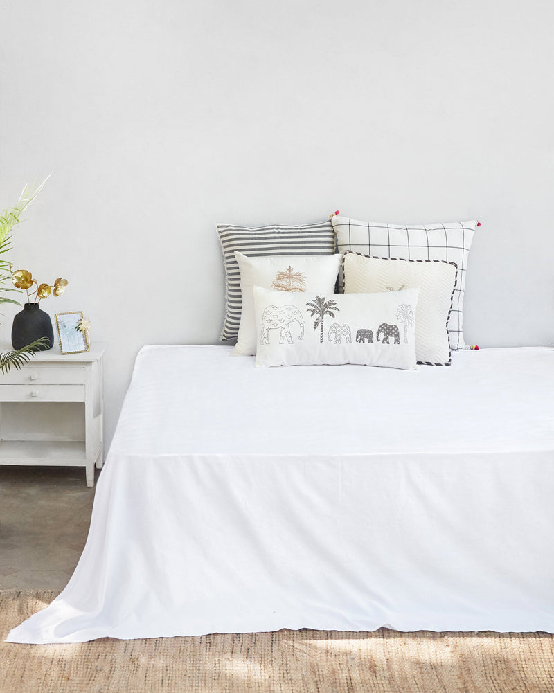 Ele Palm Bedsheet King with Pillow Case Set