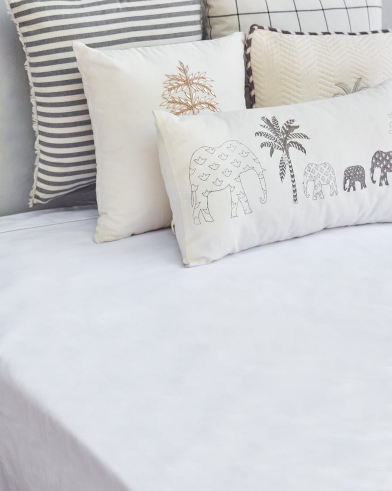 Ele Palm Bedsheet King with Pillow Case Set