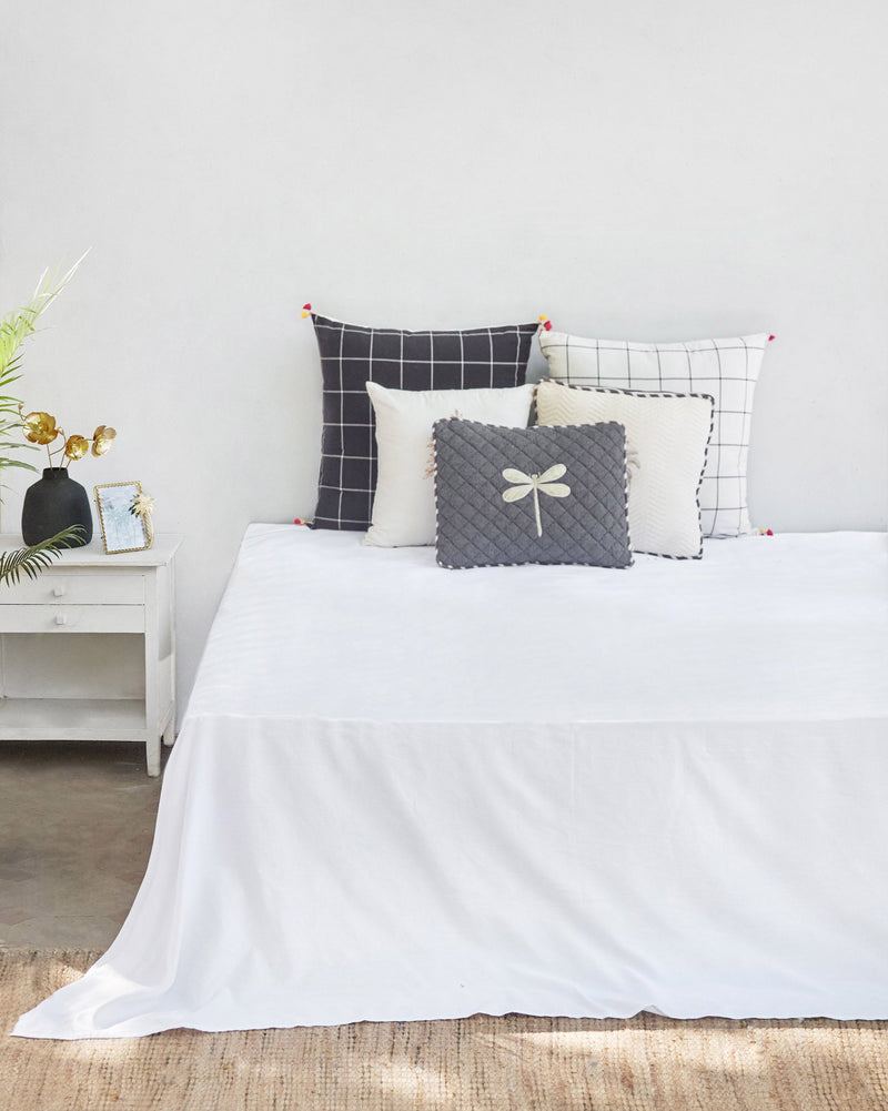 Ele Palm Bedsheet King with Pillow Case Set