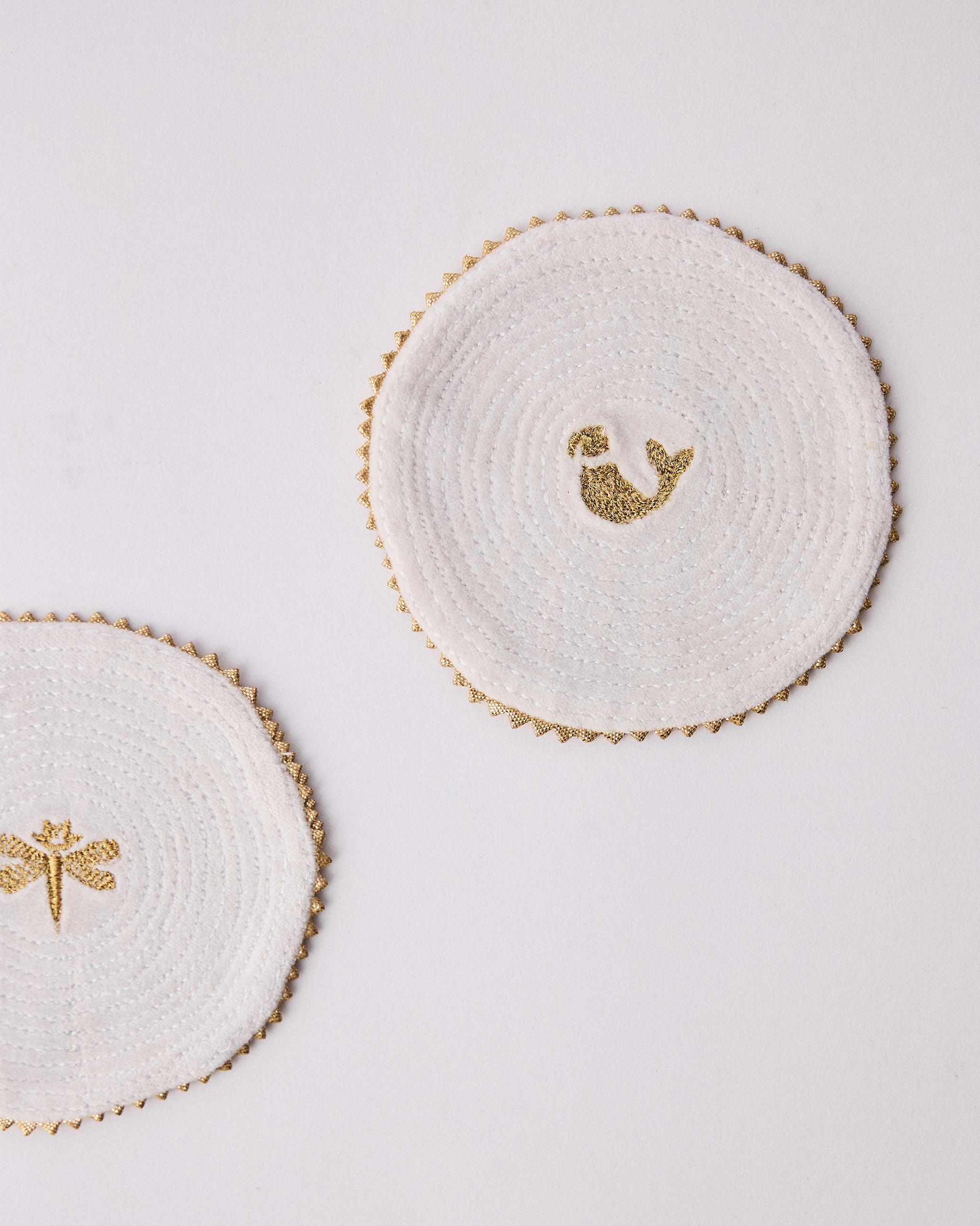 Gilded Dragonfly Coasters