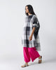 Lazy Sunday Tunic - Black & White Checks