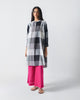 Lazy Sunday Tunic - Black & White Checks