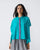 Asymmetrical Hem Top - Aqua