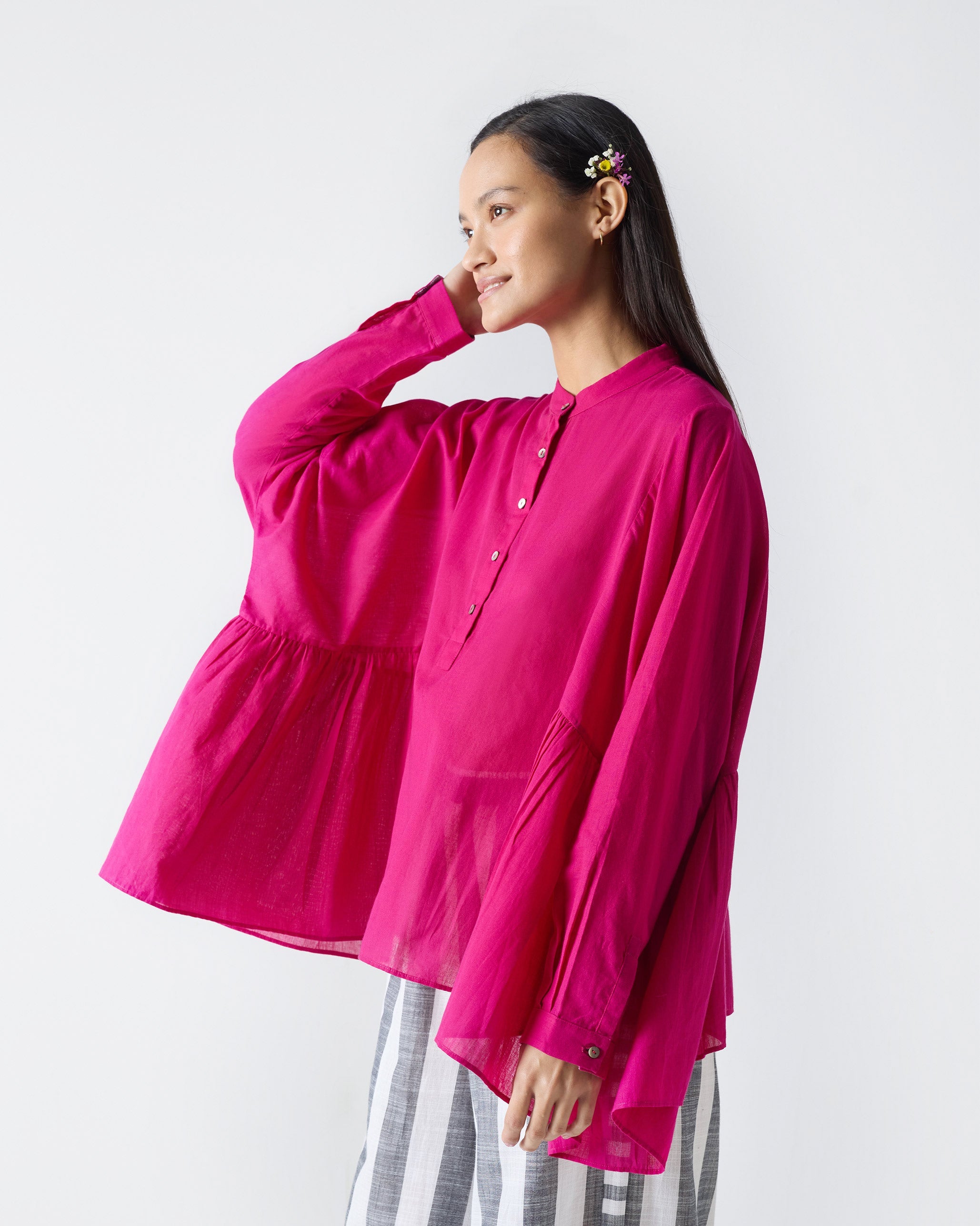 Dolman Top - Fuchsia