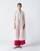 Crescent Pintuck Kurta - Ivory & Silver Print