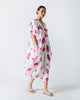 Nova Kurta - White & Fuchsia Print