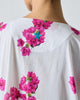 Nova Kurta - White & Fuchsia Print