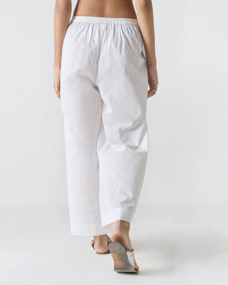 Basic Pyjamas - White Embroidery