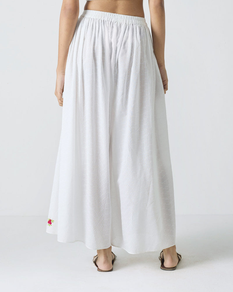 Yoi Hem Pants - White